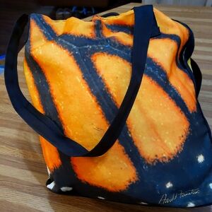 Harold Feinstein polyester boodle bag with cosmetic bag